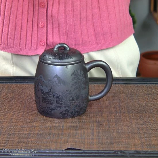 茶杯紫砂高货放漏