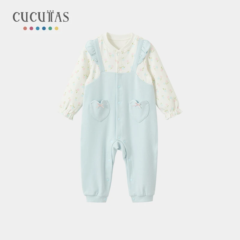 Cucutas婴童连体服春秋长袖婴儿宝宝连体衣秋季爬服CY25AUW003