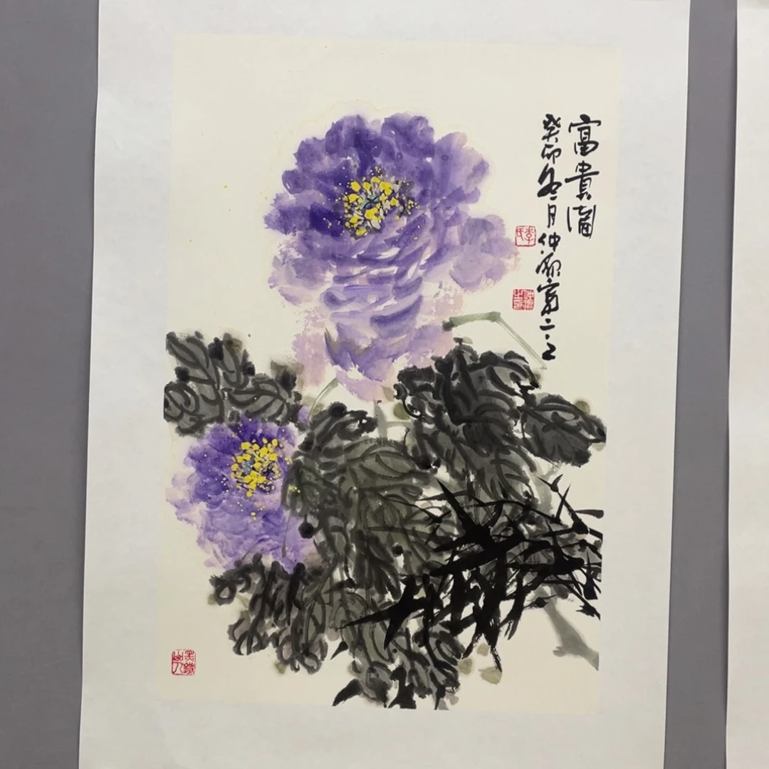 国画艺术家真人手绘