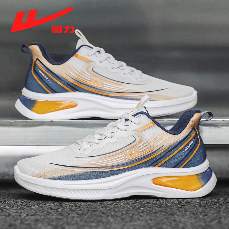 Warrior/回力春季网面透气软底时尚跑步鞋学生潮流运动休闲男鞋子