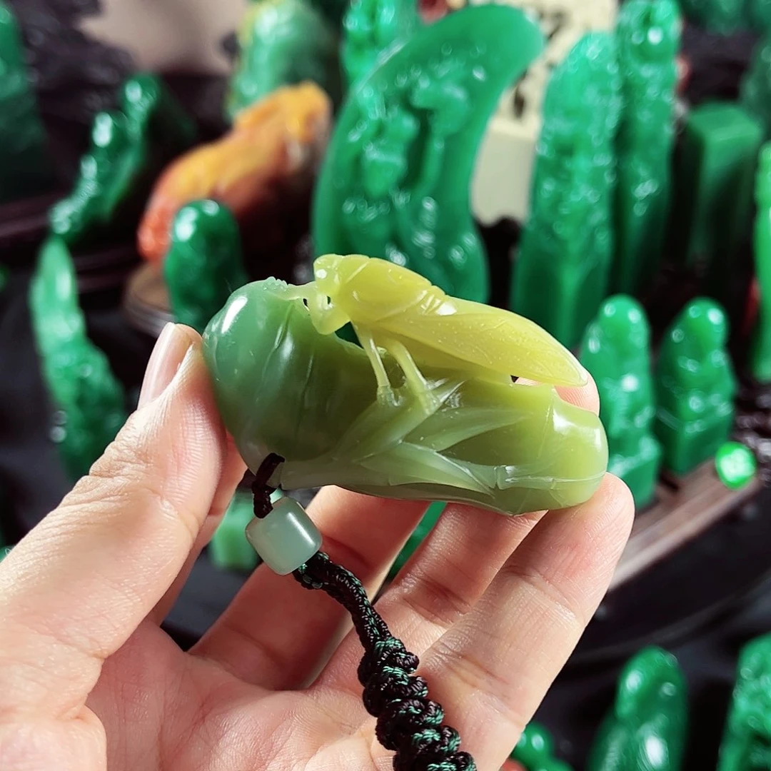 四川石名贵石材梅子青