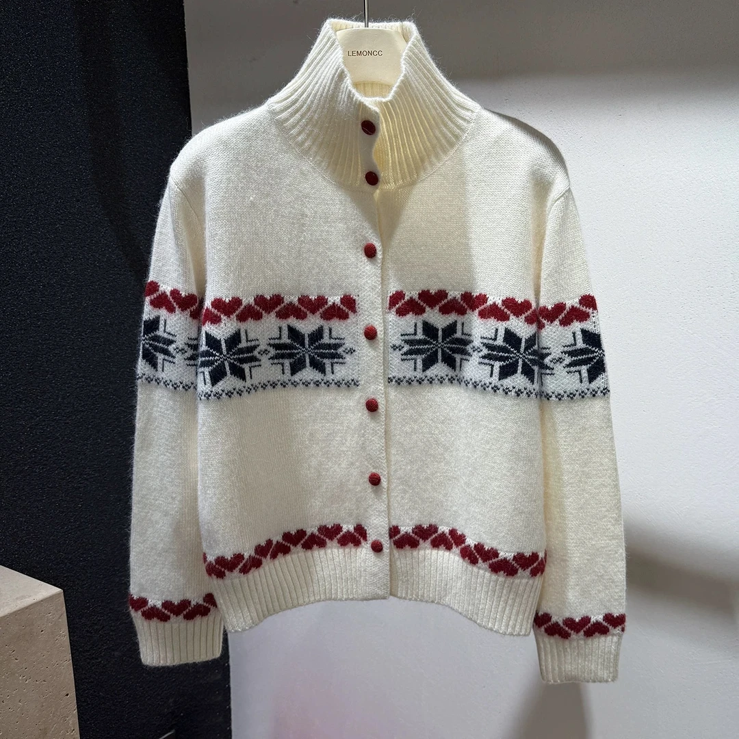 韩系时尚慵懒风针织衫保暖秋冬季新款减龄百搭毛衣小众设计感上衣