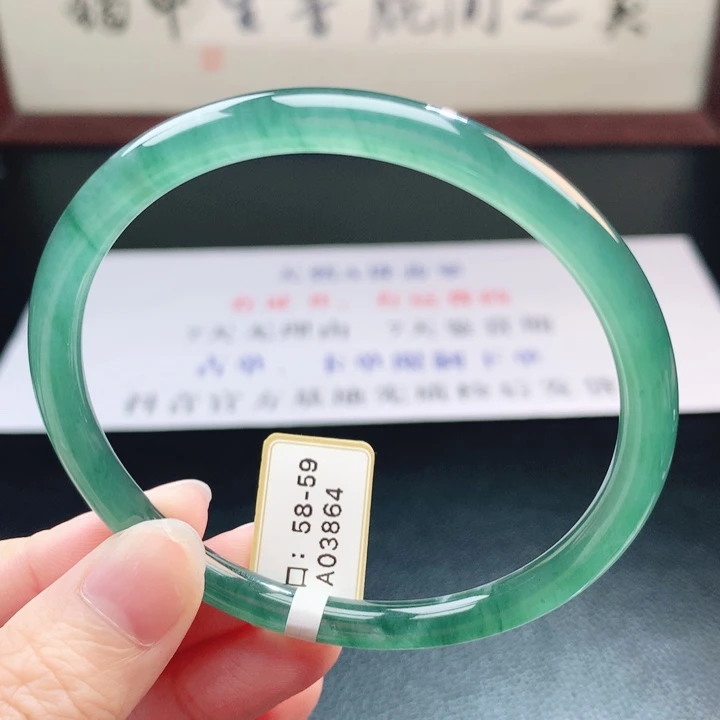 翡翠未镶嵌手镯翡翠手镯63