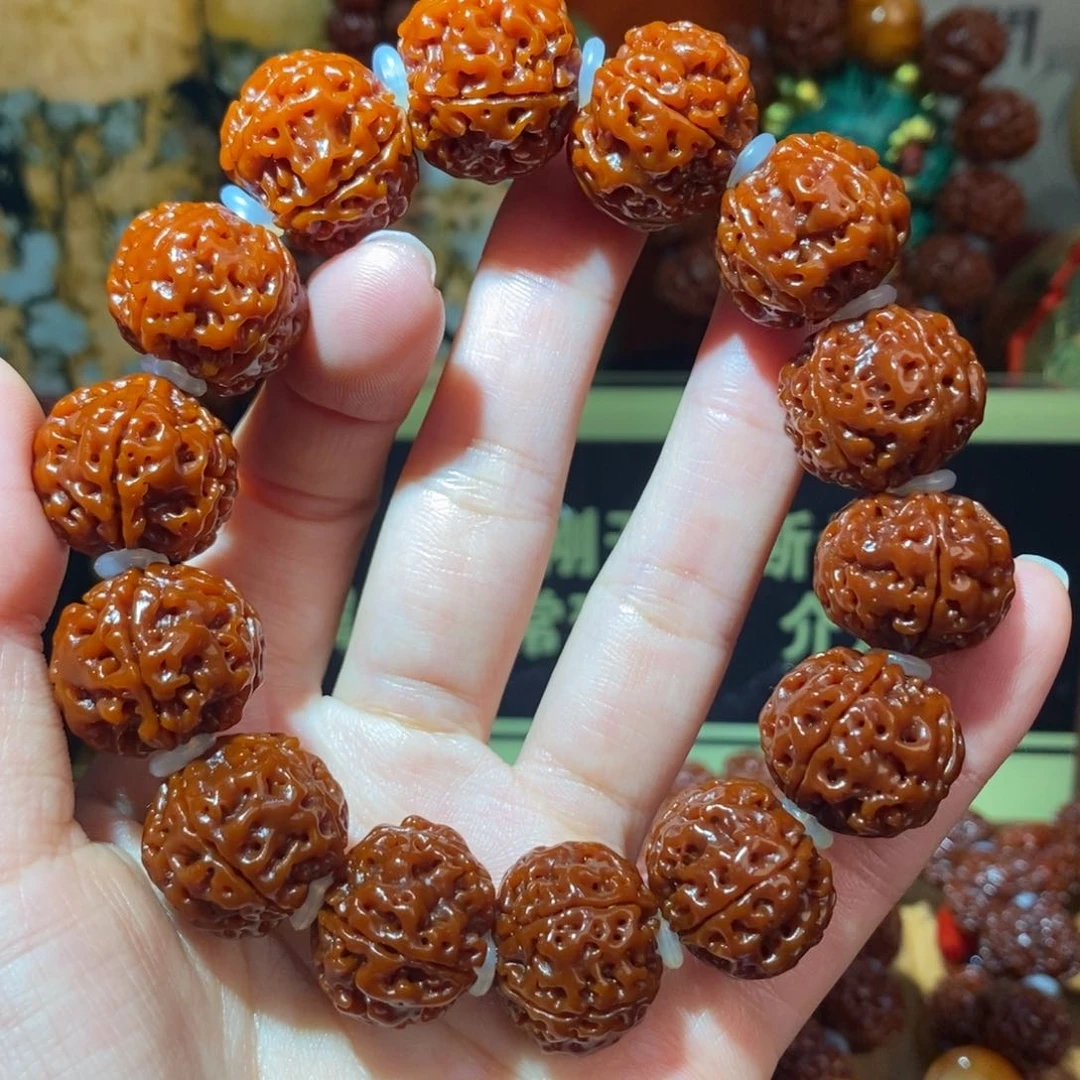 金刚菩提手串519玉化素。