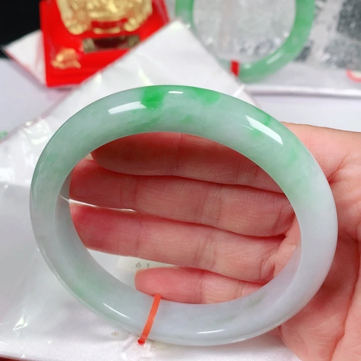 未镶嵌手镯翡翠  编号1062 正圈61-62 福利镯