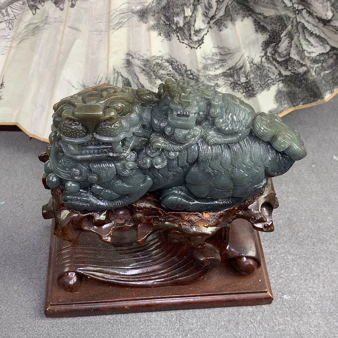 和田玉未镶嵌摆件