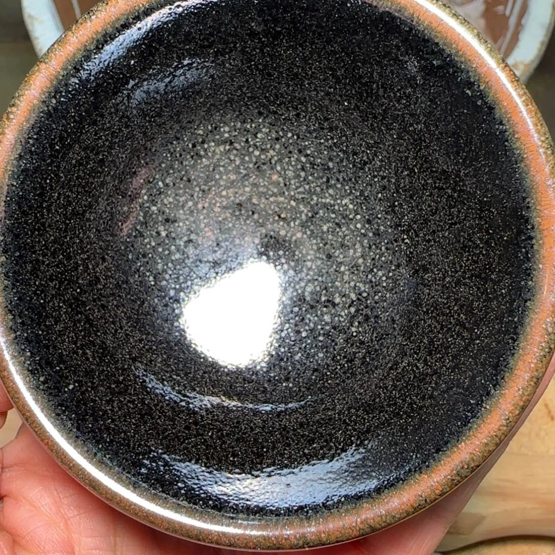 柴烧建盏茶盏茶杯656