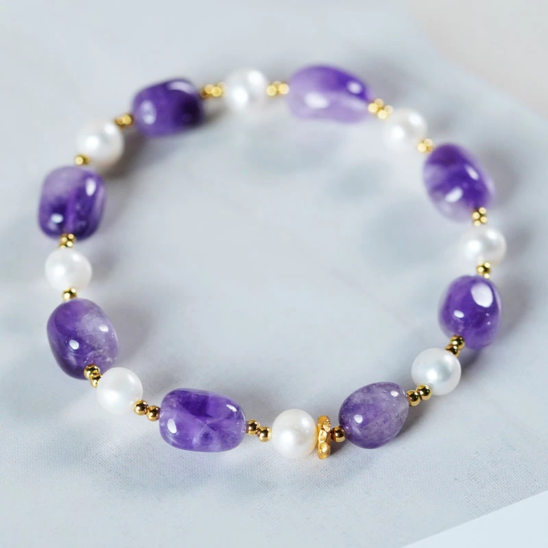 【珊木居】S2005JY 紫超七水晶随型单圈手串