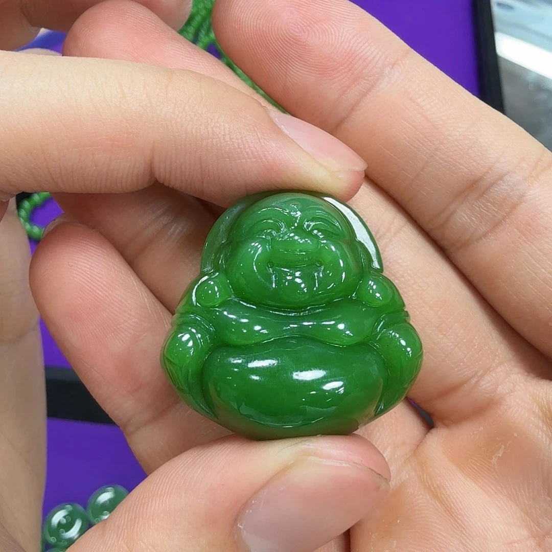 和田玉（碧玉）未镶嵌吊坠(不含链)