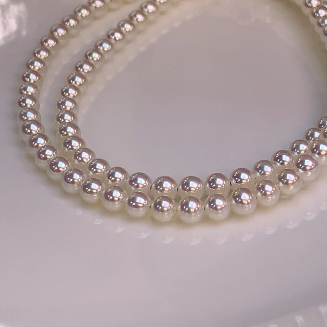 颈饰银S925镶嵌淡水珍珠