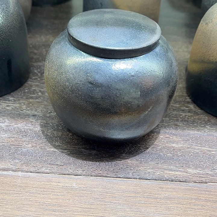 杯紫泥瑕疵茶罐不退换