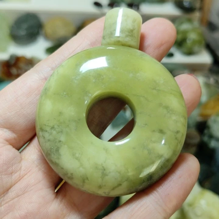 岫玉平安扣未镶嵌