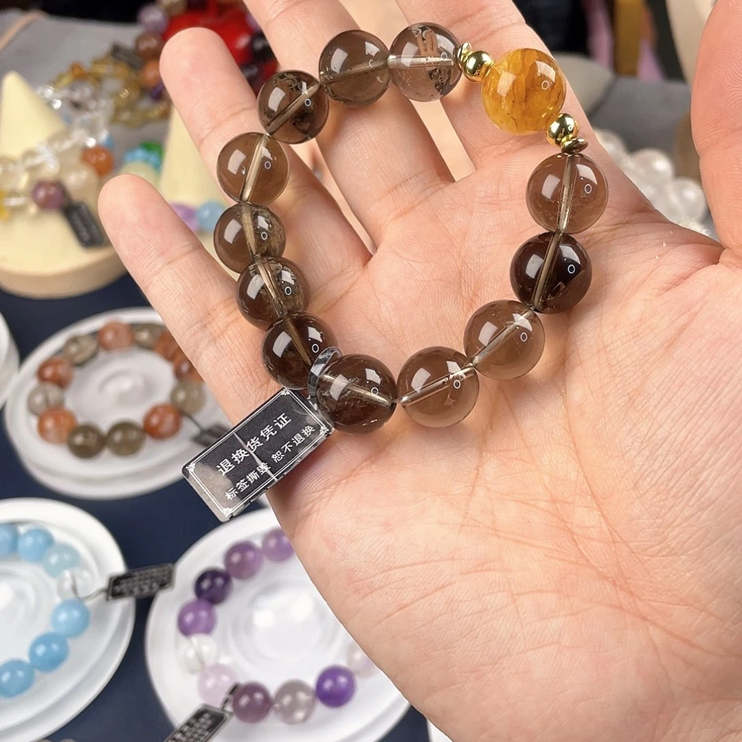 银S925镀金镶嵌手链水晶