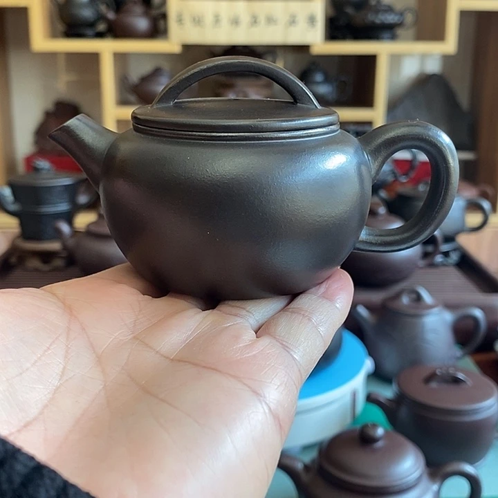 紫砂茶壶原矿石黄汉瓦120 cc左右