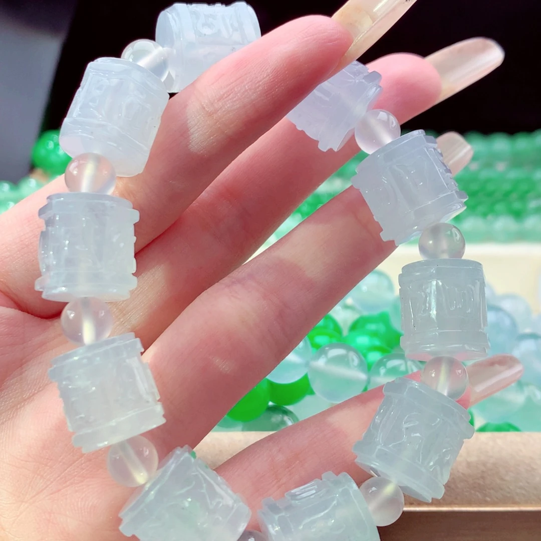 翡翠未镶嵌手链天然翡翠