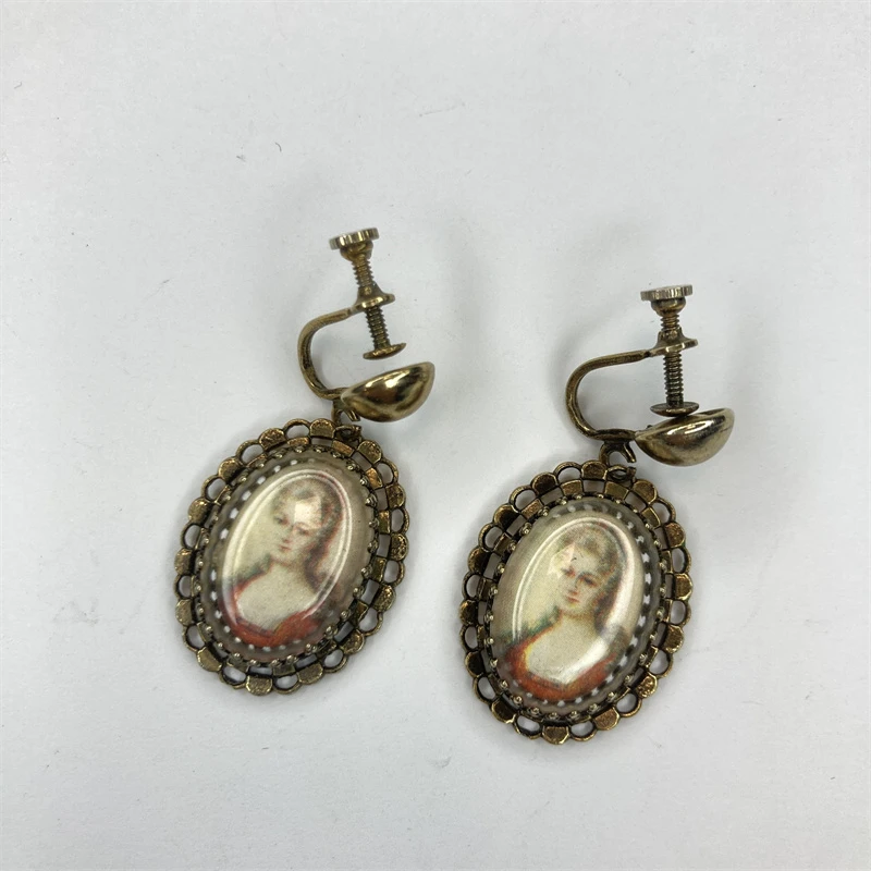 合金耳饰 古典人物耳环2-19【2070114-014】