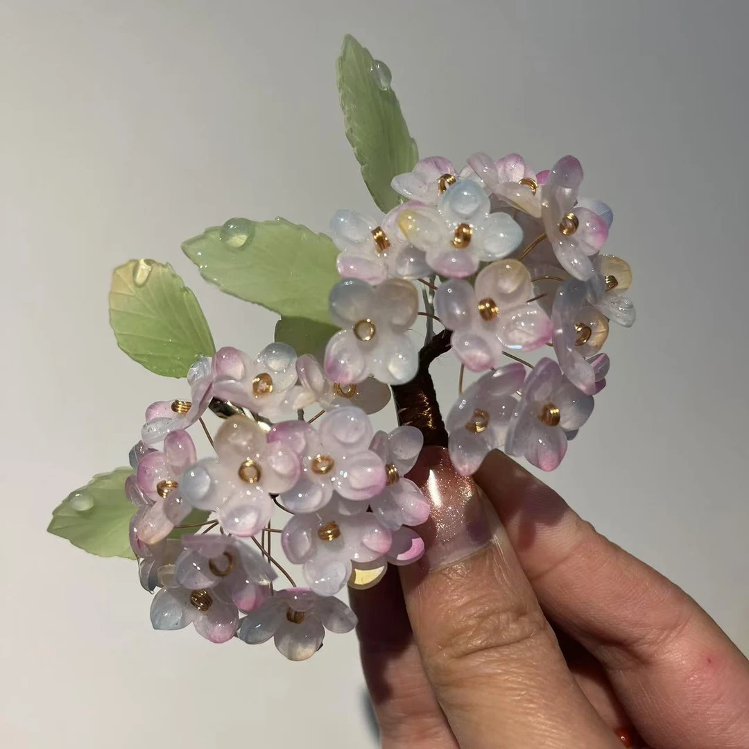 风雪初晴 无尽夏发夹/花弄影软簪手工汉服百搭复古风超仙清新发饰
