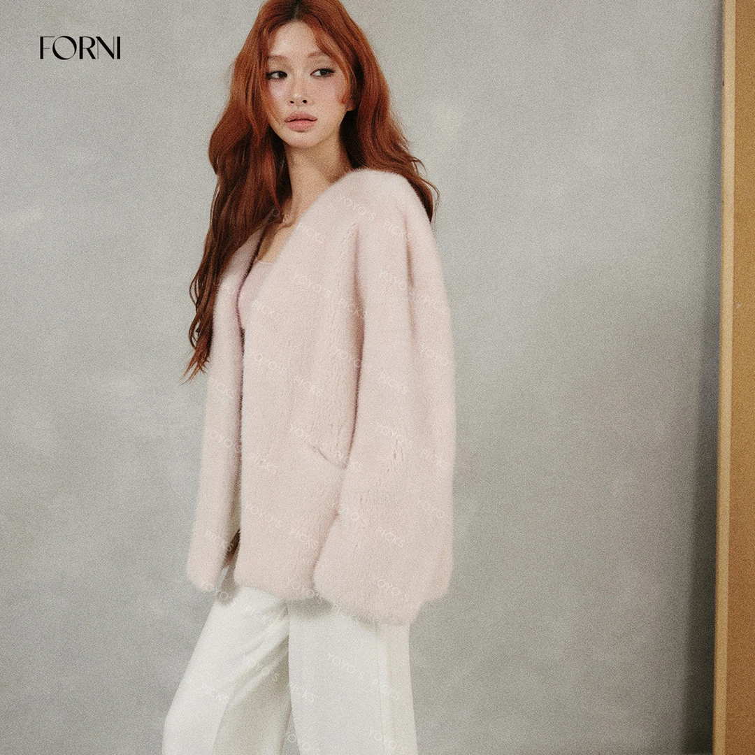 FORNI 千金貂 进口皇冠天鹅绒短二小母貂皮草