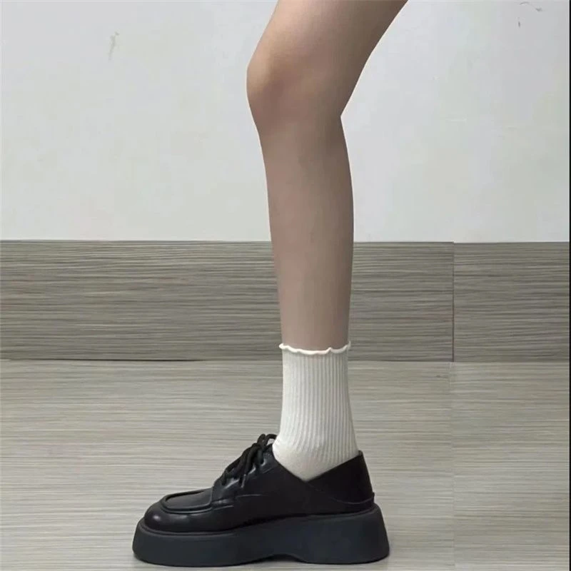 秋季两穿可踩脚小皮鞋女大头鞋2025松糕厚底可爱软妹jk学院风单鞋