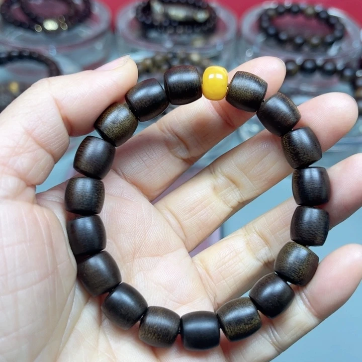 沉香手串越南白棋楠1.0沉水手串
