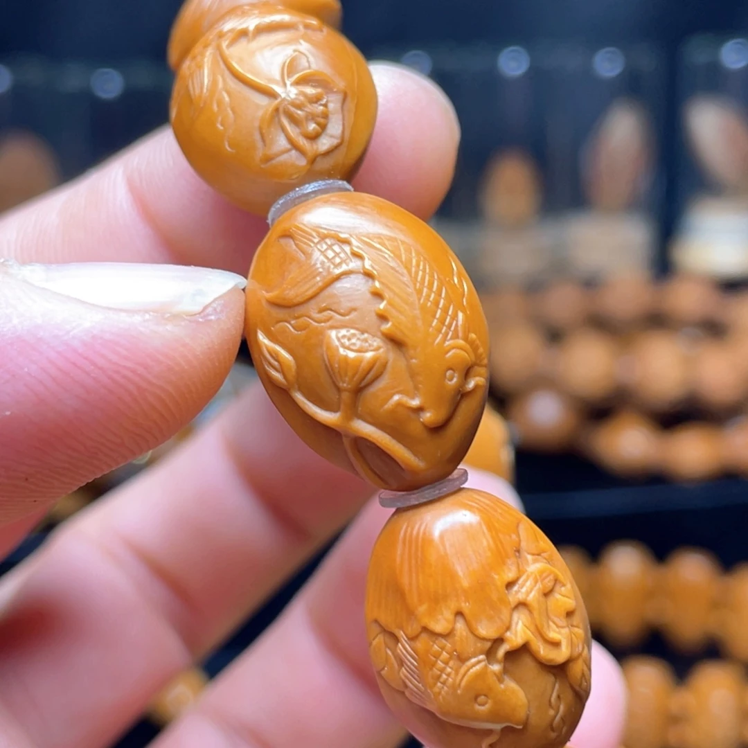 橄榄核手串/手链鲤鱼系列