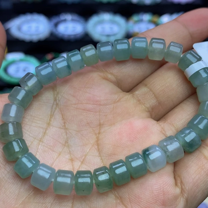 翡翠手链18K金镶嵌翡翠