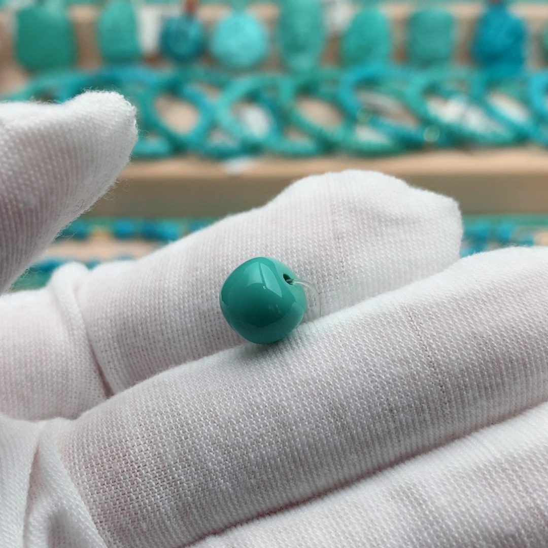 绿松石未镶嵌珠宝奇石9mm