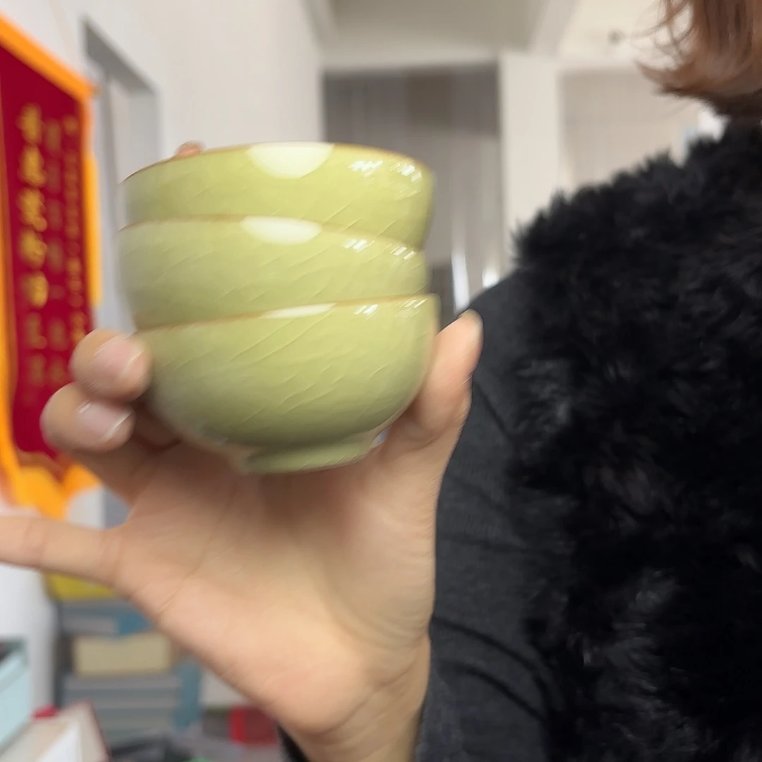 龙泉云间青瓷小米茶器