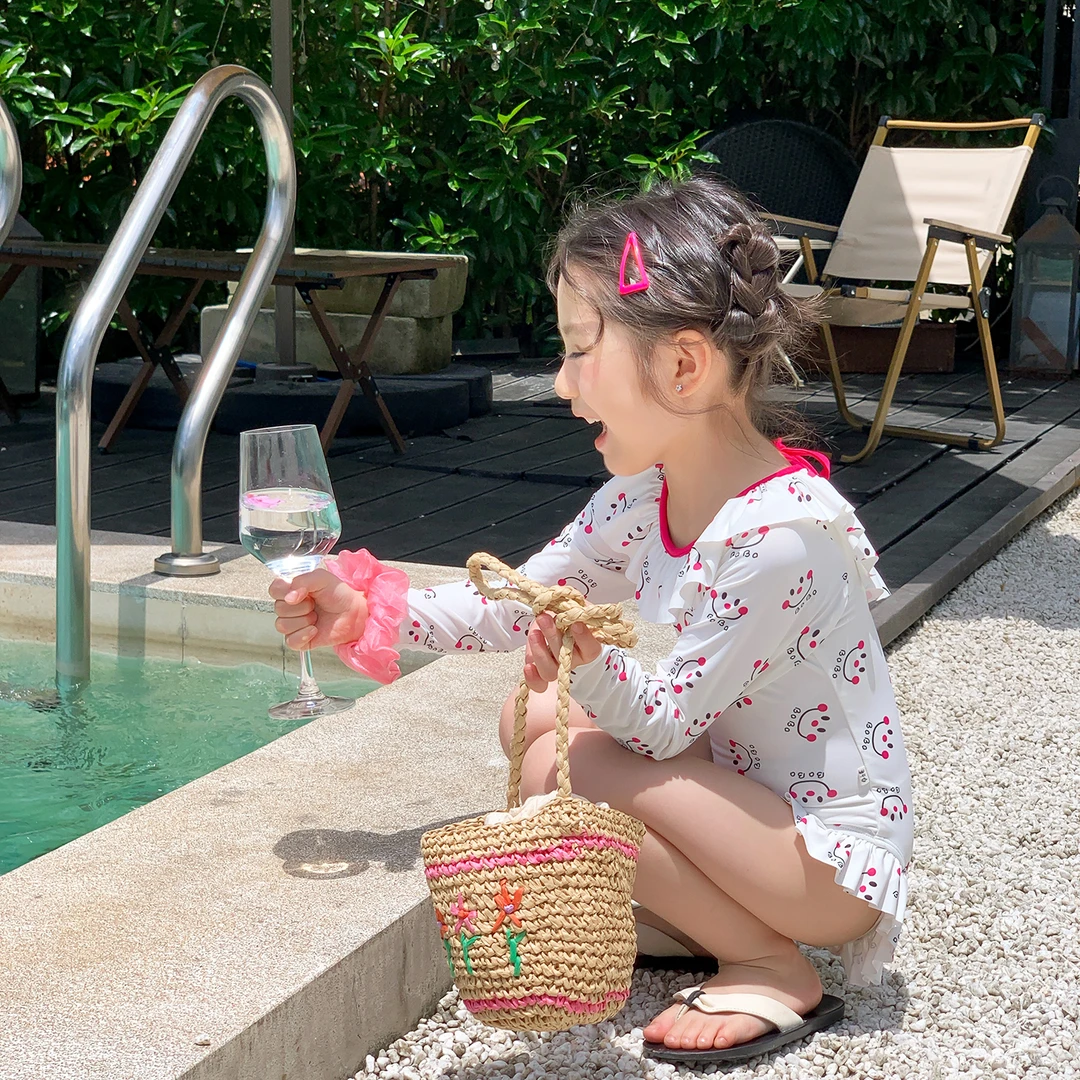 速干防晒儿童泳装女宝宝温泉夏装连体游泳衣夏季沙滩女童泳衣08