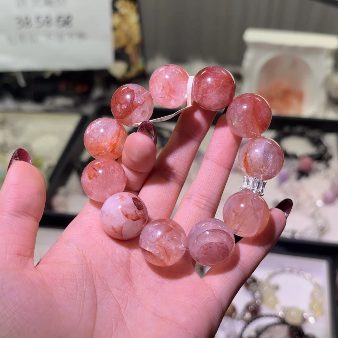 烟晶手链银S925镶嵌