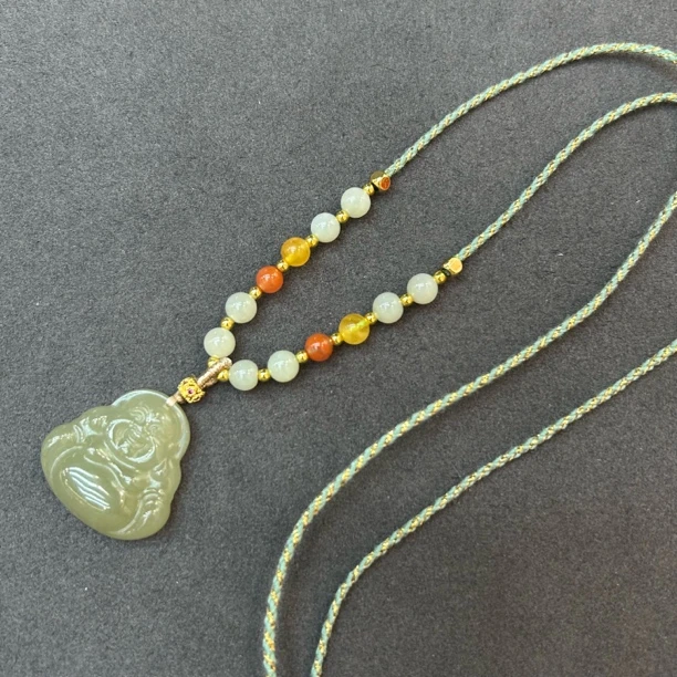 和田玉佛公项链2222