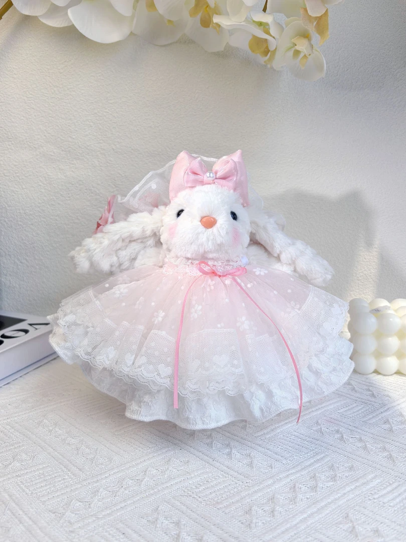 毛绒垂耳兔挂件DIY手作【201--299】