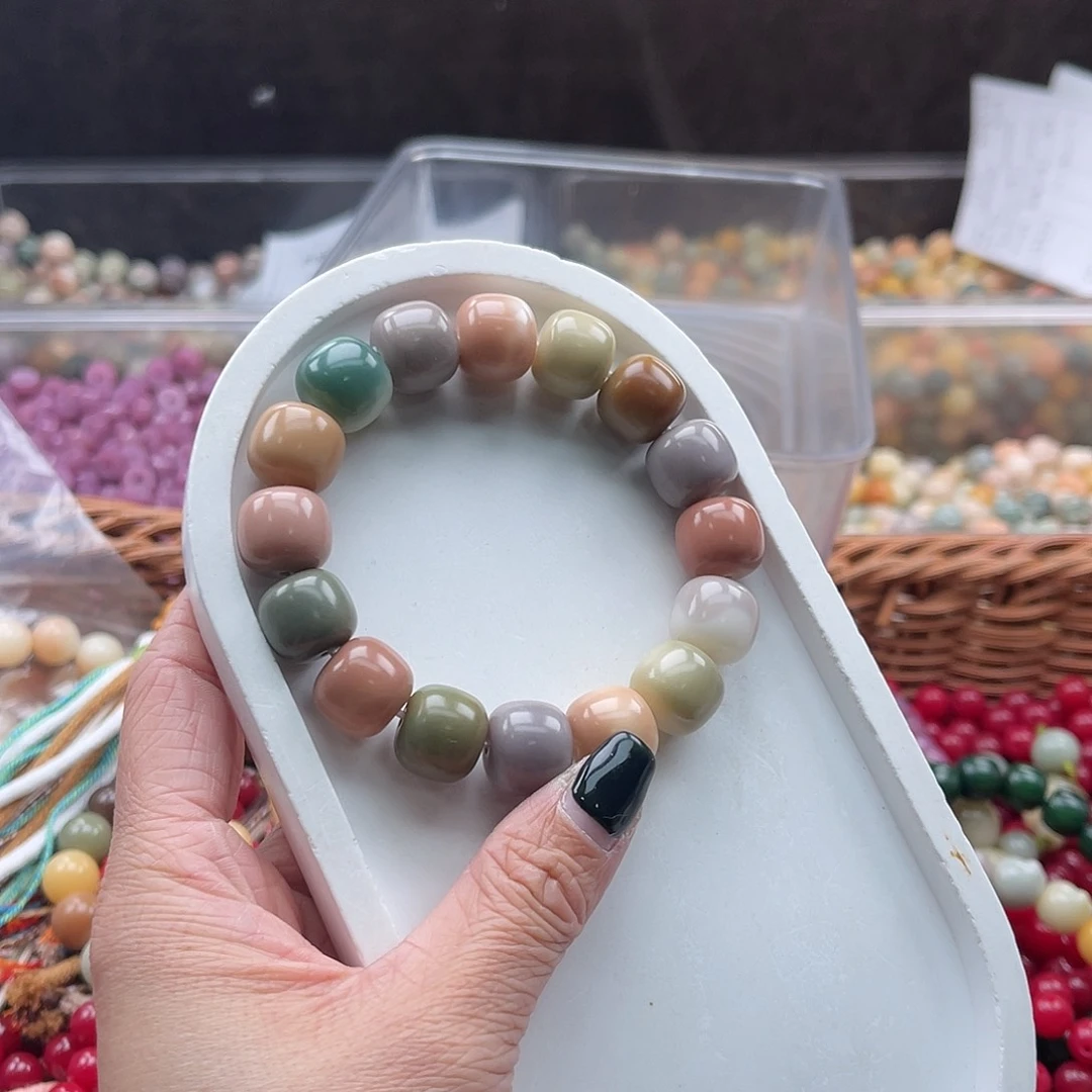 白玉菩提吊坠A/14mm/20+20颗