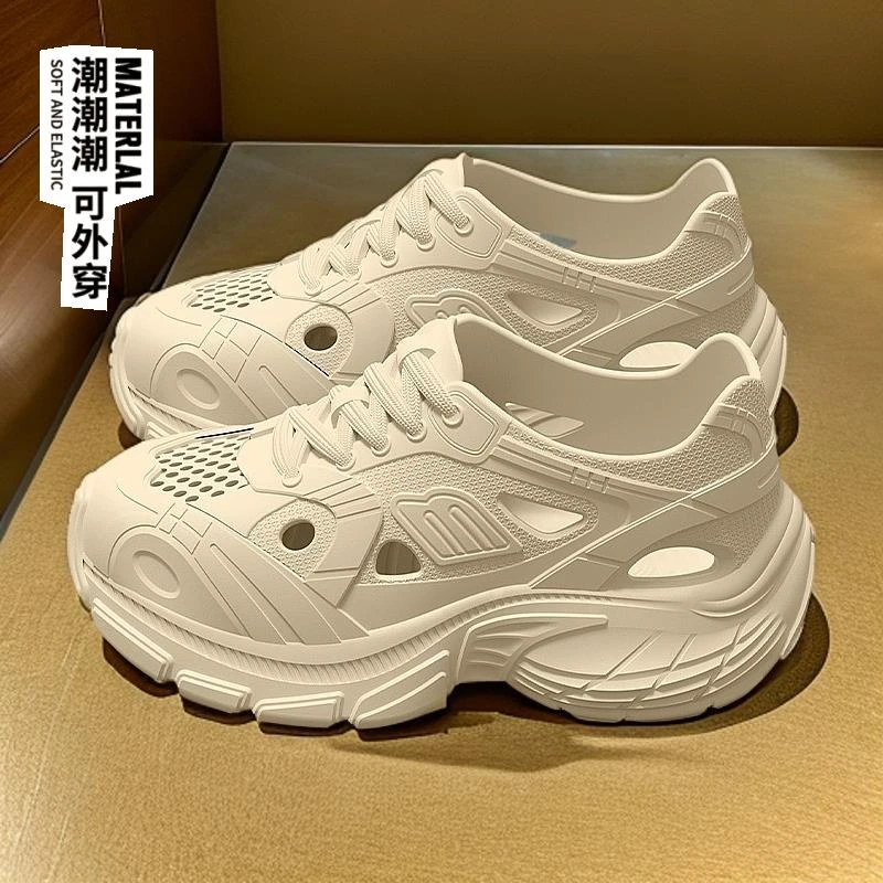 时尚云朵款男款拖鞋户外网红款洞洞鞋女款防滑外穿爆款百搭透气韩