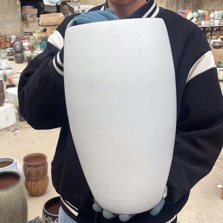 红陶白瑕疵不挑口径19高度38