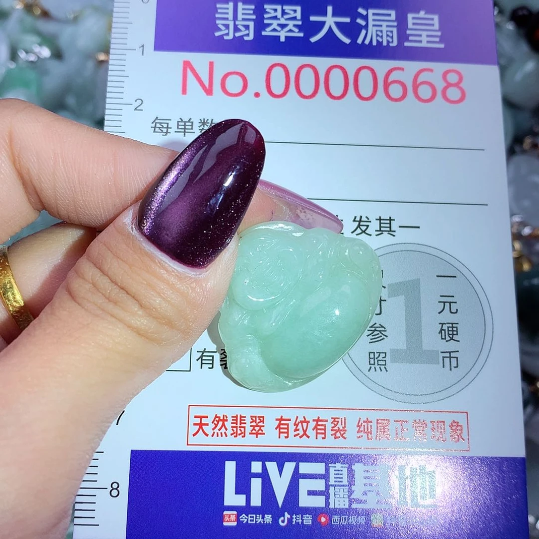 颈饰未镶嵌翡翠翡翠A货