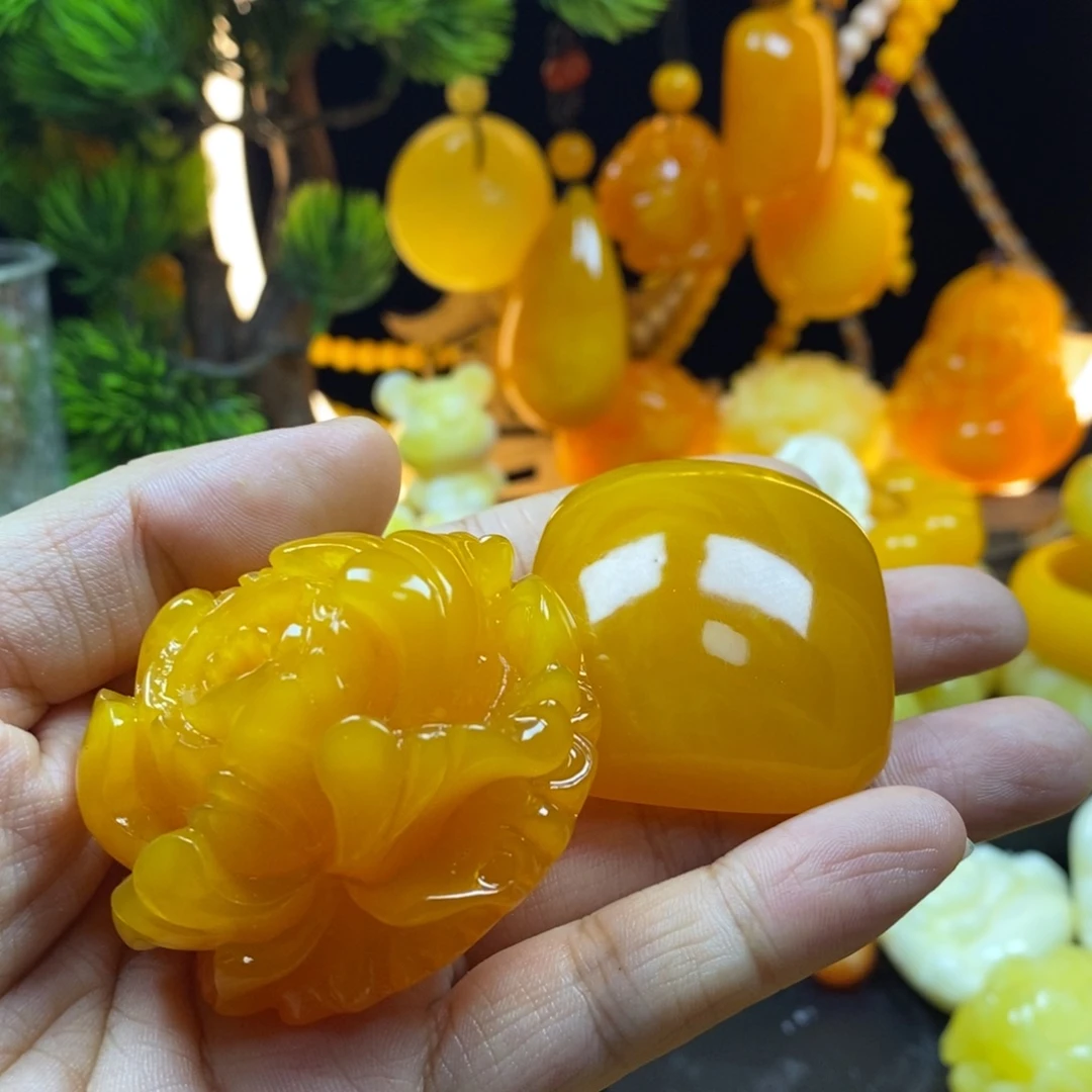胖***山无非金属全品无暇老蜡牡丹花加老蜡无事牌