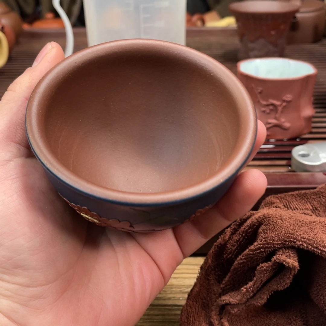紫砂茶杯宜兴原矿