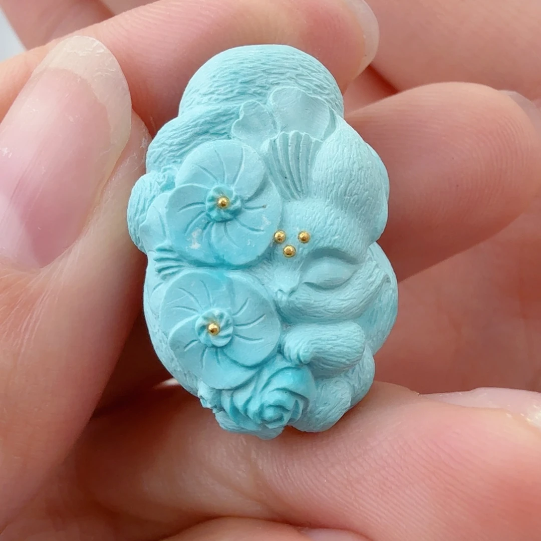 绿松石未镶嵌珠宝半成品