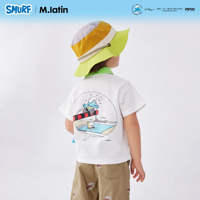 【商场同款】马拉丁童装儿童T恤夏装款男童小童polo短袖T恤