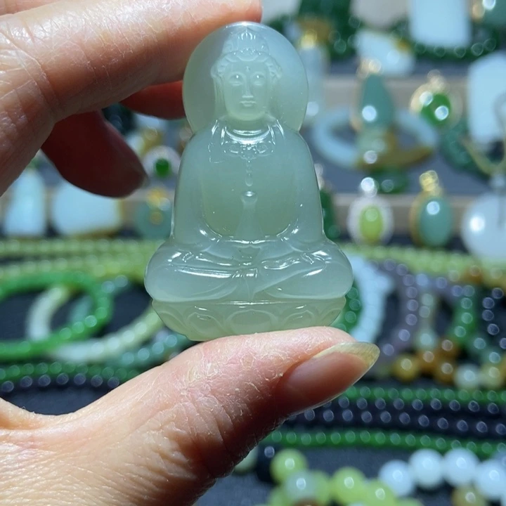 和田玉未镶嵌吊坠(不含链)