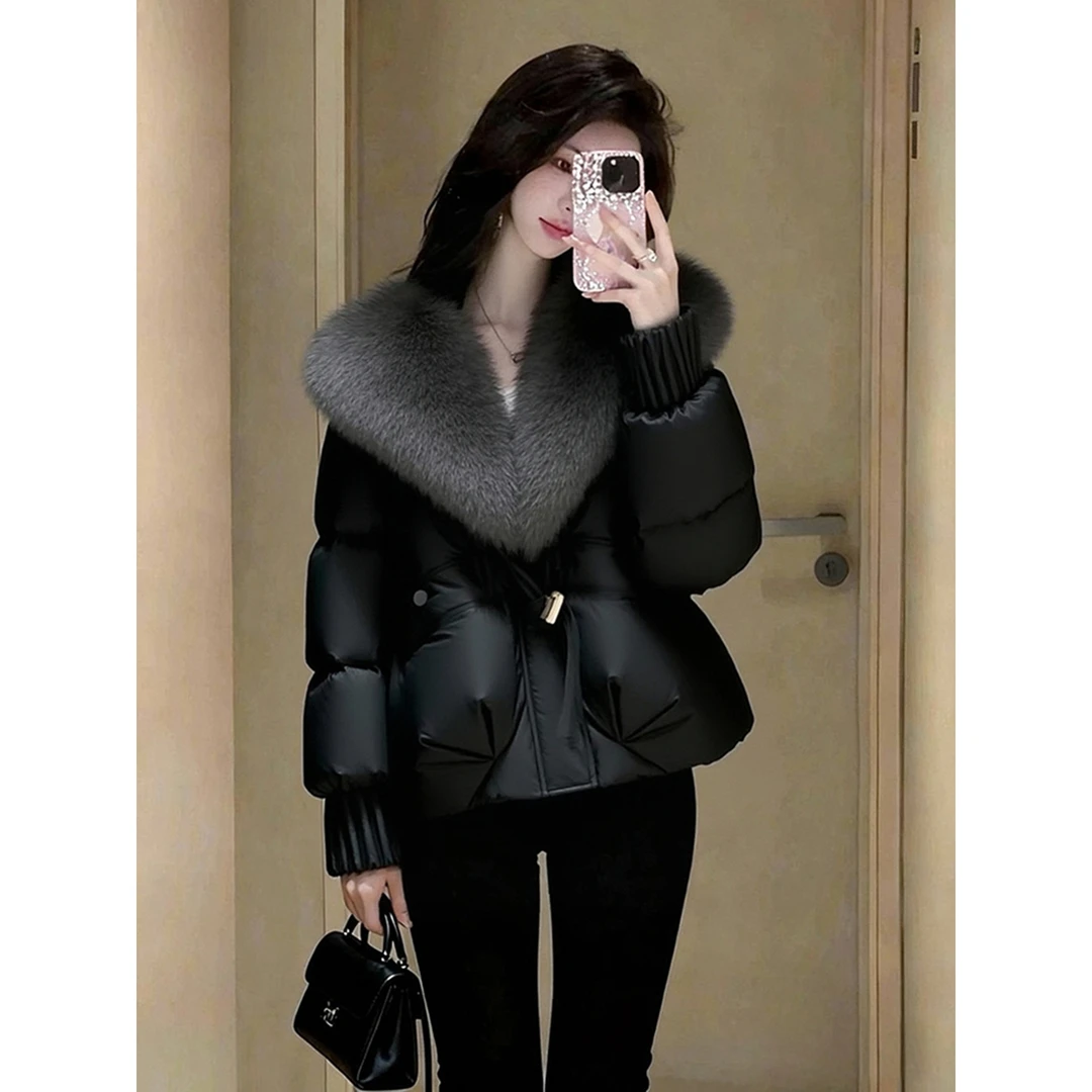 时尚设计感休闲百搭加厚棉服女2025冬季新款韩系减龄宽松显瘦外套