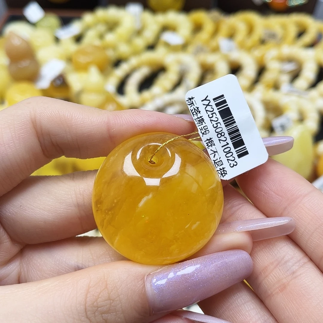 琥珀未镶嵌裸石公主扣33✖️13.6mm福利