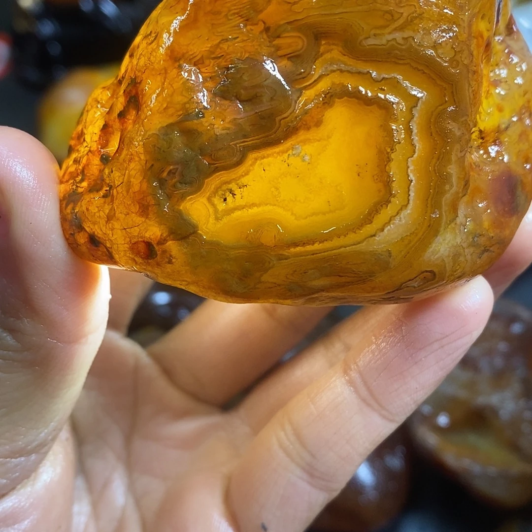 玛瑙/玉髓未镶嵌手把件