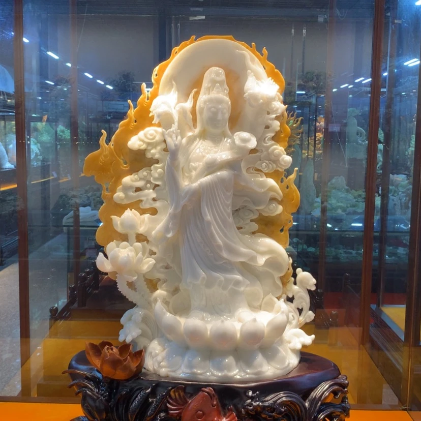 【闪购商品】未镶嵌蛇纹石玉摆件覆膜