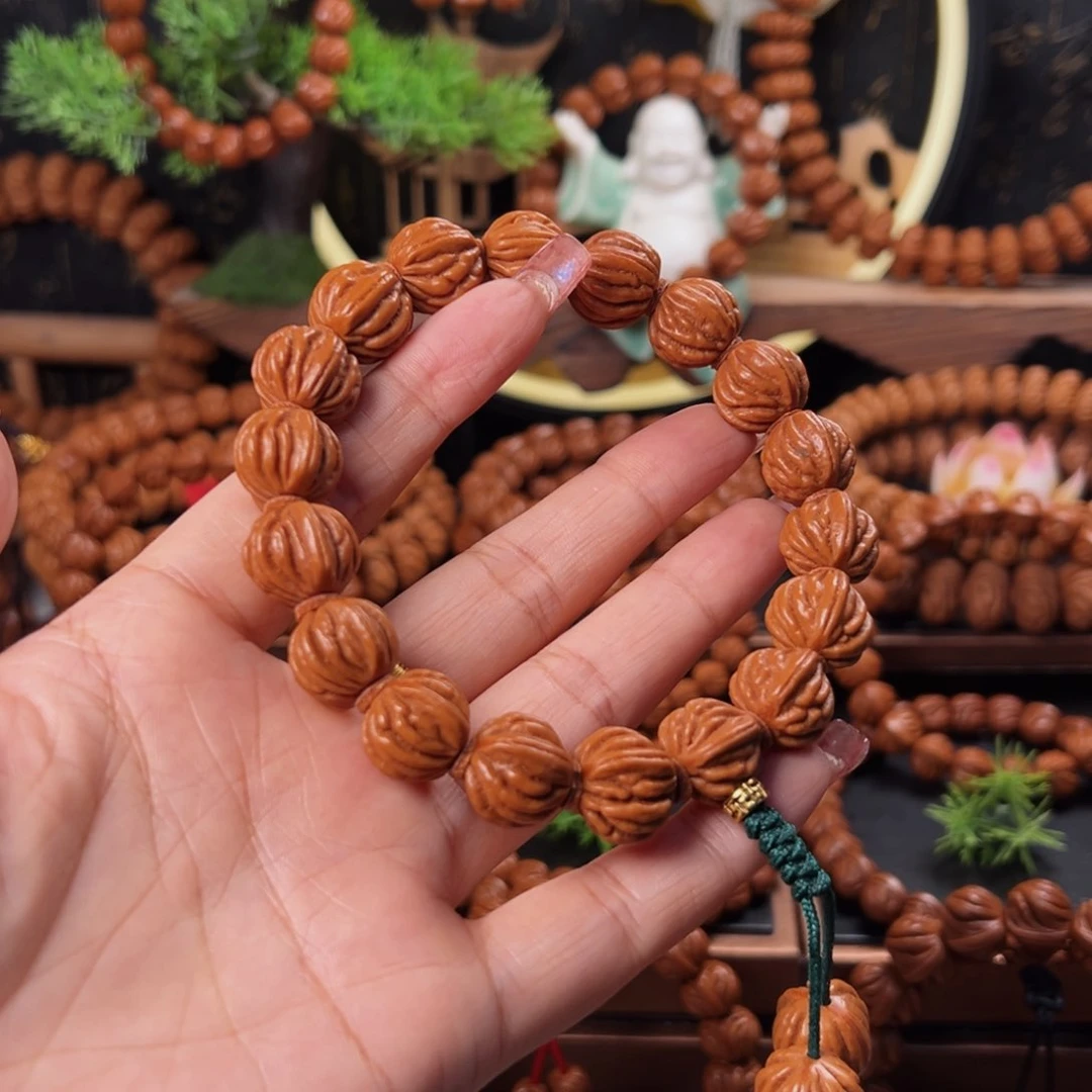 桃核手串15精品八道筋手持