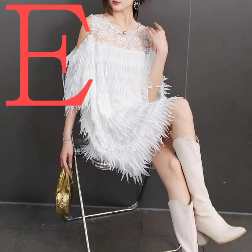 夏季气质修身丝绒吊带裙气质蕾丝显瘦白色时尚