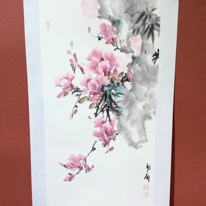 国画听兰老师花鸟
