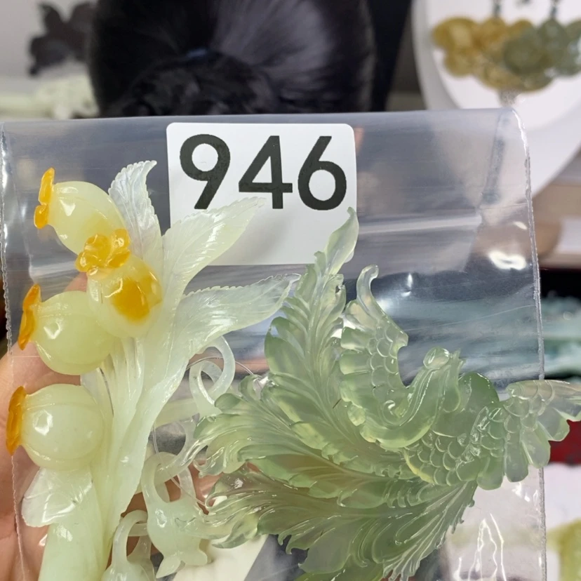 【闪购商品】岫玉发饰未镶嵌愿****待