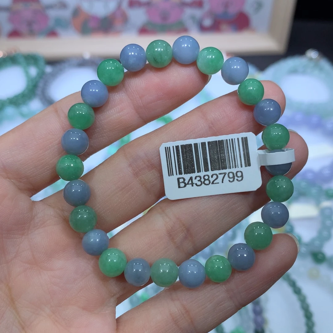 翡翠未镶嵌手链天然